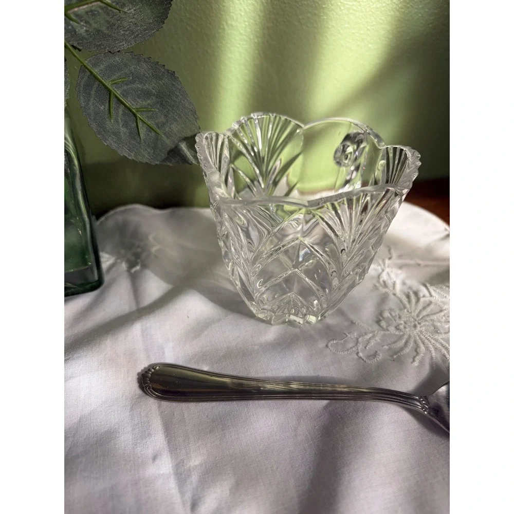 Vintage Noritake Crystal Treasury Creamer, Cut Glass Barware